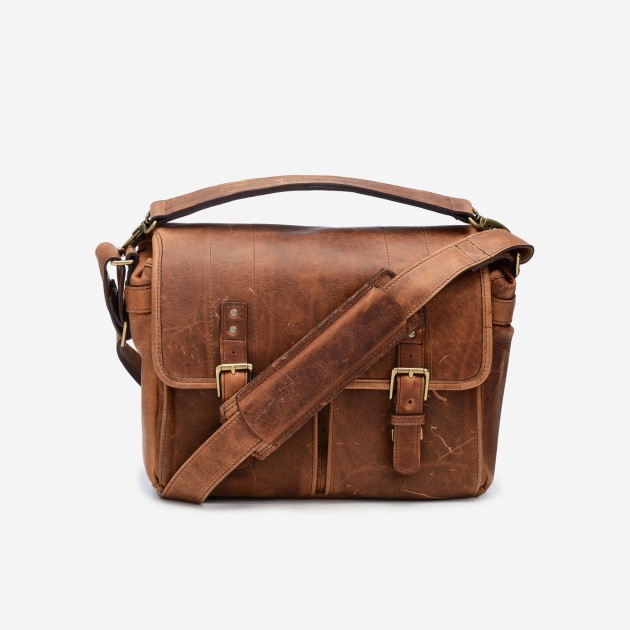 Ona Prince Street cuir Antique Cognac, sac photo messenger