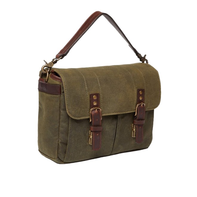 Ona Prince Street toile cirée Olive, sac photo messenger