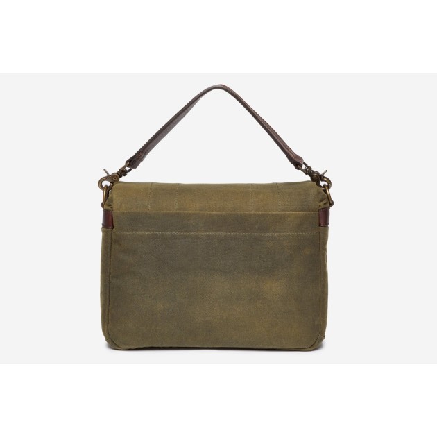 Ona Prince Street toile cirée Olive, sac photo messenger