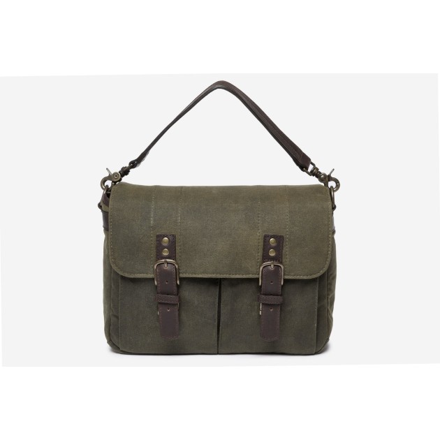 Ona Prince Street toile cirée Olive, sac photo messenger