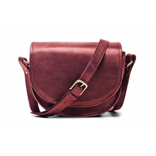 Ona Savannah cuir Root Beer, petit sac photo bandoulière