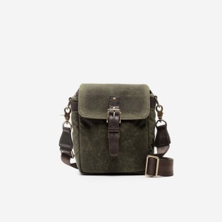 Ona Bond Street toile cirée Olive, sac photo compact