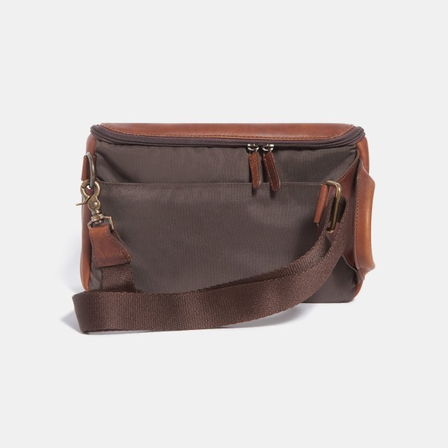 Ona Rockaway cuir Antique Cognac, sac photo à pivoter