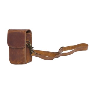 Ona Lisbon cuir Antique Cognac, étui photo bandoulière