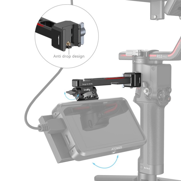 Smallrig Support Moniteur 3026B Avec Clamp Nato pour Ronin - RIG / Cage / Support - Concept Store Photo