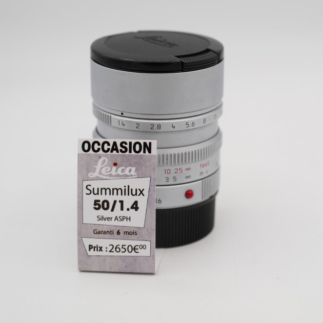 LEICA SUMMILUX 50mm f1.4 SILVER ASP d'occasion | Concept Store Photo