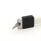 Dragonne silicone blanche 18816 — déstockage