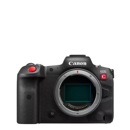 appareil photo Canon EOS R5C sans objectif, vue de face