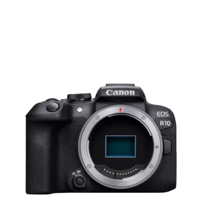 appareil photo Canon EOS R10 sans objectif, vue de face